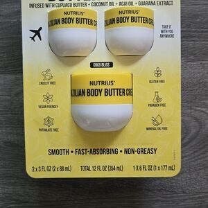 Coco Bliss Body Butter Cream Set - Yellow